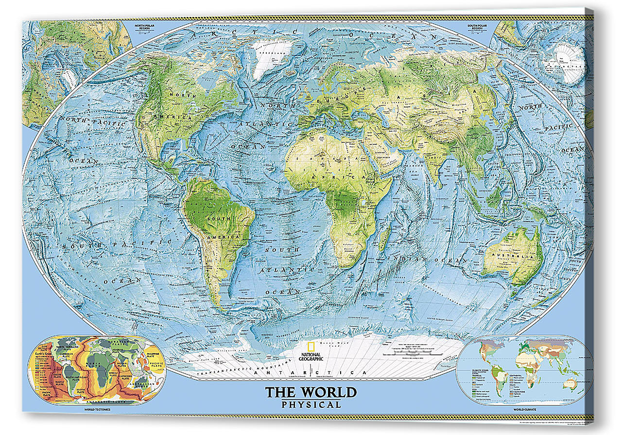 Постер (плакат) Политическая карта мира , арт.: 150970