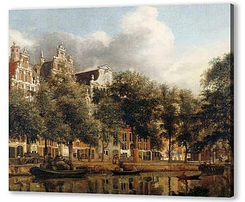 Картина Херенграхт в Амстердаме