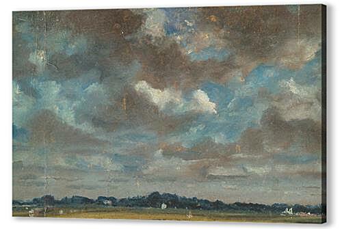 Картина Обширный ландшафт с серыми облаками (Extensive Landscape with GreyClouds)