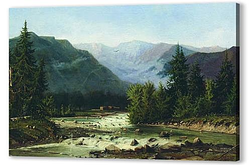 Картина Швейцарский пейзаж
