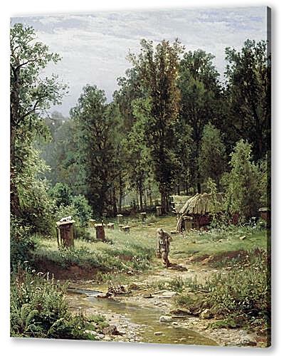 Картина Пасека в лесу