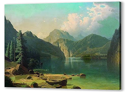 Картина Горное озеро.