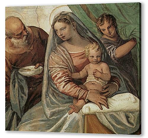 Картина Мадонна кормящая Младенца похлебкой.Вилла Мазер