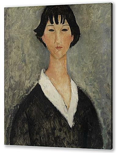 Картина Девушка с черными волосами