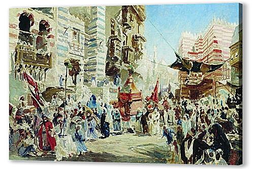 Картина Эскиз к картине Перенесение священного ковра из Мекки в Каир