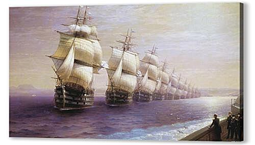 Картина Парад Черноморского флота в 1849 г.