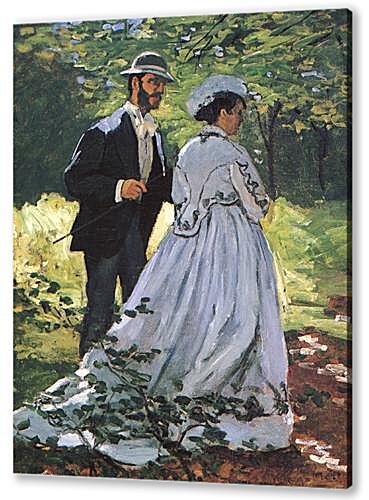 Картина Гуляющие (Базиль и Камилла) (The Walkers (Bazille and Camille))