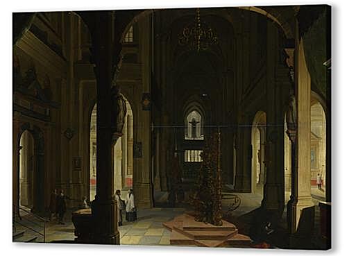 Картина Interior of a Church at Night
