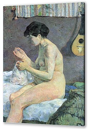 Картина Сюзанна за шитьём, этюд обнаженной Study of a Nude (Suzanne Sewing)