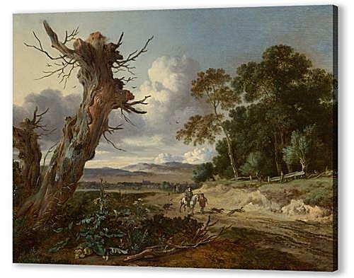 Картина Пейзаж с двумя мертвыми деревьями (A Landscape with Two Dead Trees)