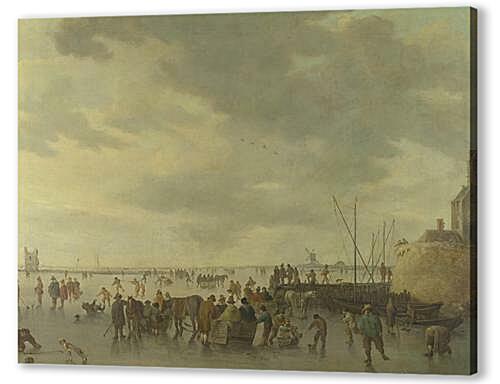 Картина Сцена на льду близ Дордрехта (A Scene on the Ice near Dordrecht)