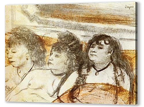 Картина Trois filles assises de face