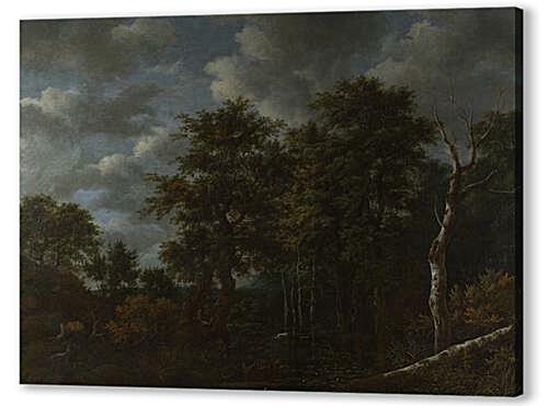 Картина Озеро, окруженное деревьями (A Pool surrounded by Trees)
