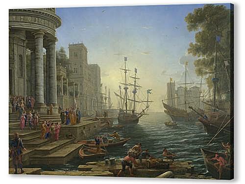 Картина Seaport with the Embarkation of Saint Ursula