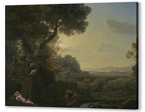 Картина Landscape with Narcissus and Echo