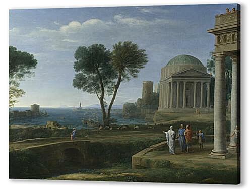 Картина Пейзаж с Энеем на Делосе (Landscape with Aeneas at Delos)