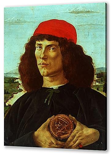 Картина Портрет неизвестного с медалью Козимо Медичи Старшего (Portrait of a Man with the Medal of Cosimo de Medici the Elder)
