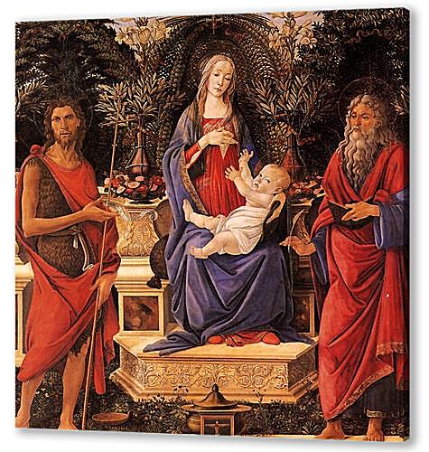 Картина Madonna with child between the both Johannes