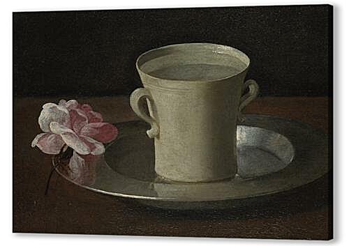 Картина Кубок с водой и роза (A Cup of Water and a Rose)