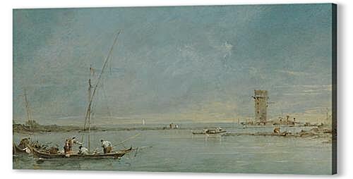Картина Вид на Венецианскую лагуну с башни Мальгера (View of the Venetian Lagoon with the Tower of Malghera)